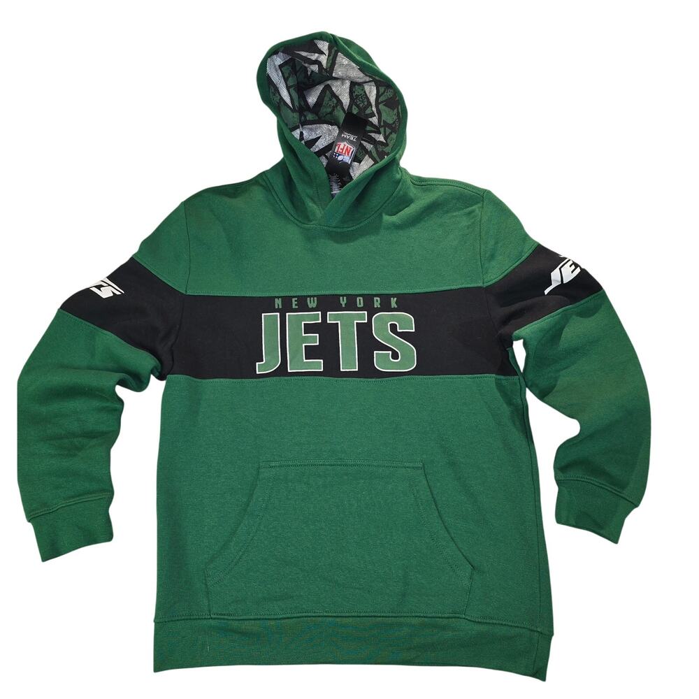 NFL Team Apparel New York Jets Youth Hoodie XL (18/20) Green NWT